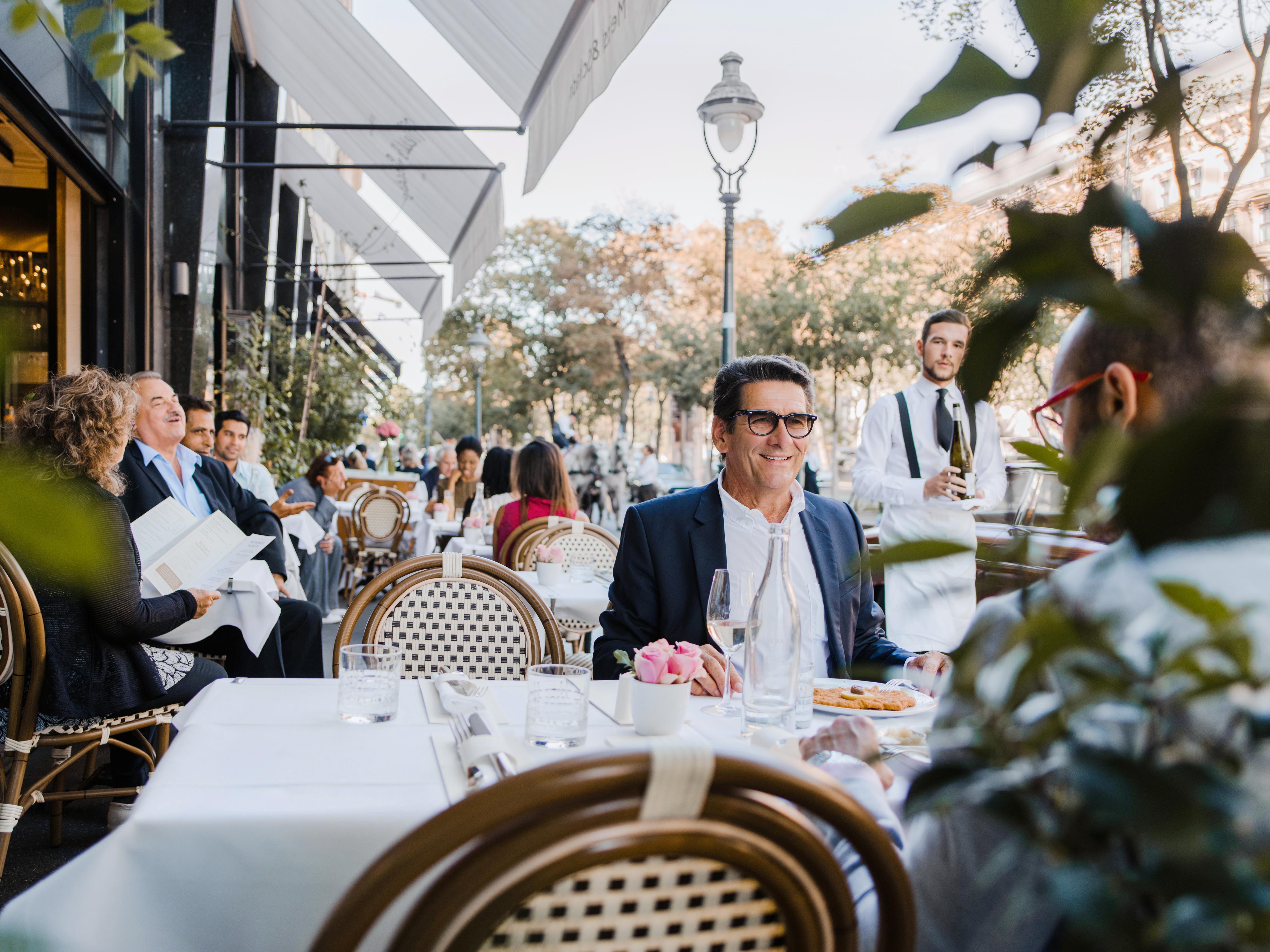 Grand Ferdinand Vienna - Your Hotel In The City Center Dış mekan fotoğraf The restaurant's terrace